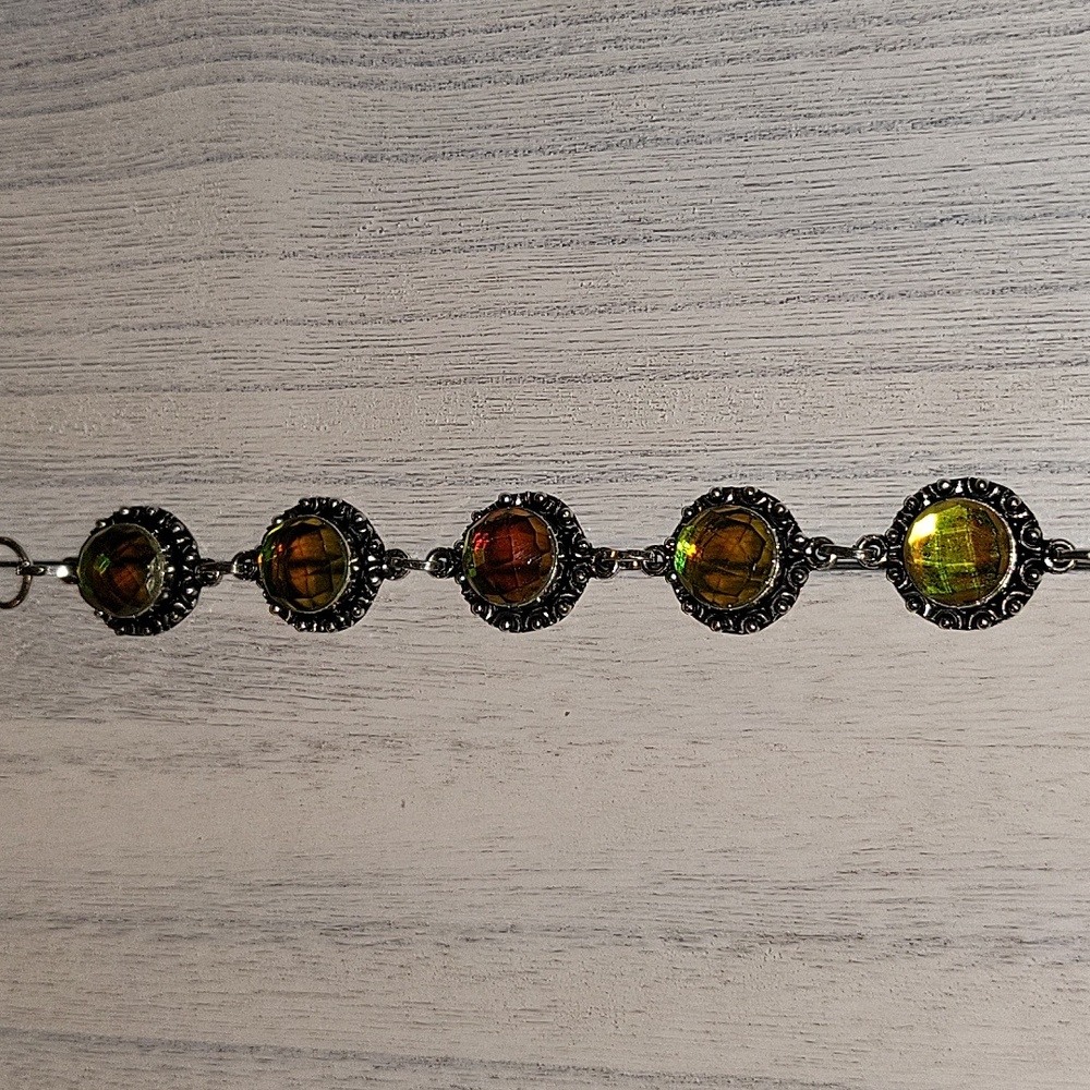 Green Fire Topaz Bracelet - NWOT